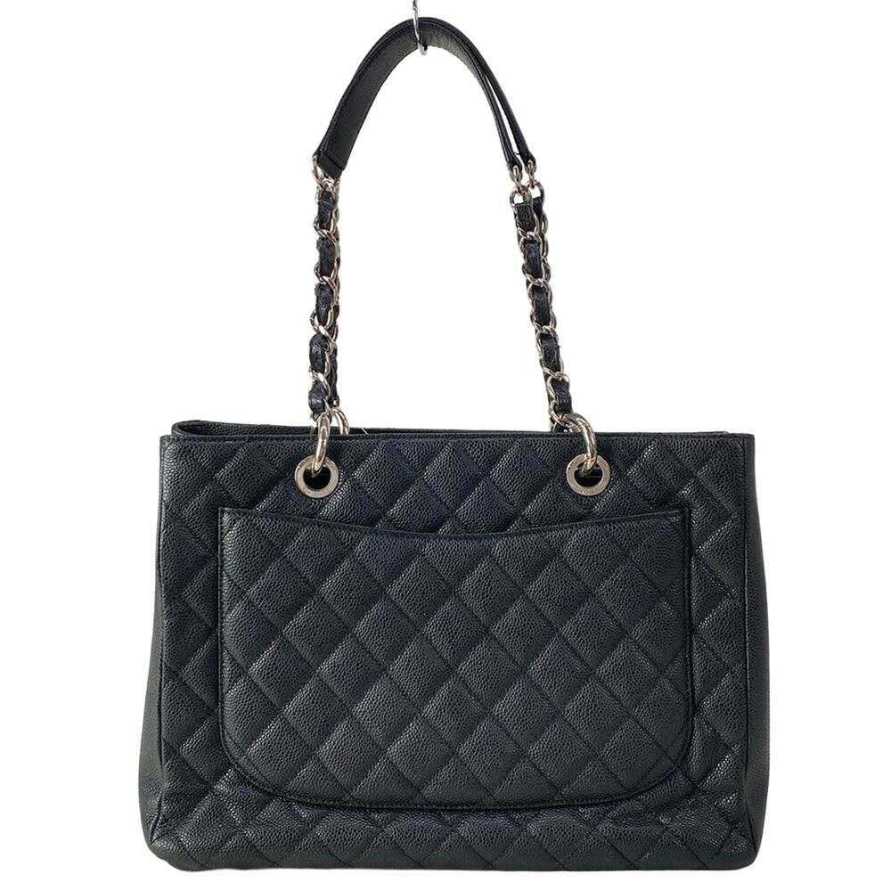 Chanel Reprinted chain tote,GST Tote Bag A50995 Black Silver - Picture 3 of 16